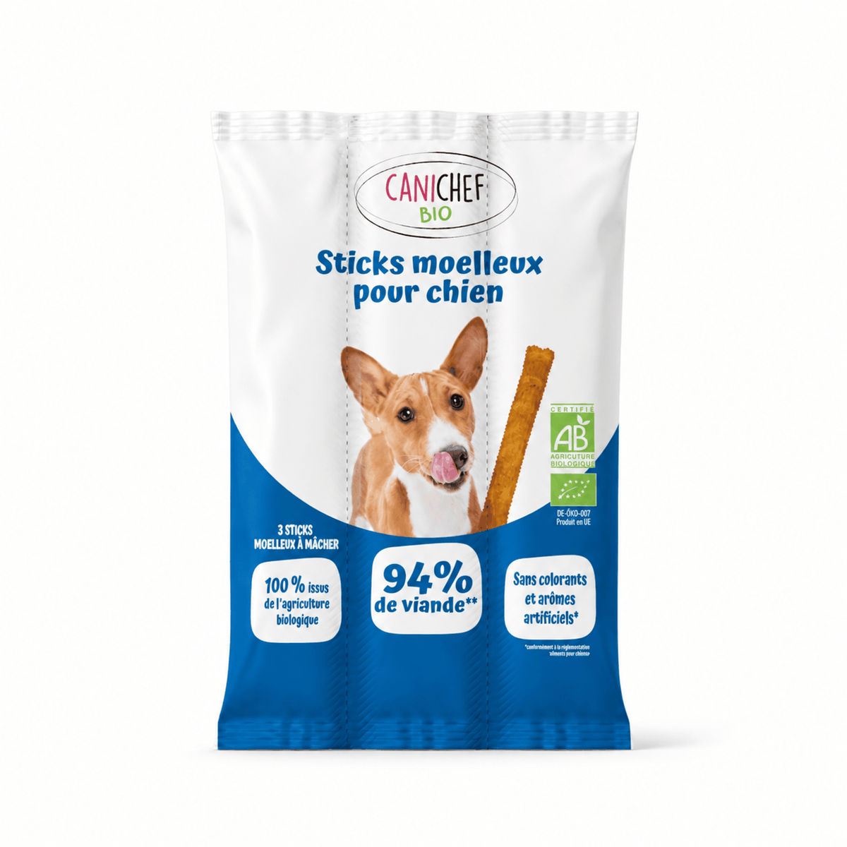 Friandises moelleuses au poulet frais pour chien Stan.bio